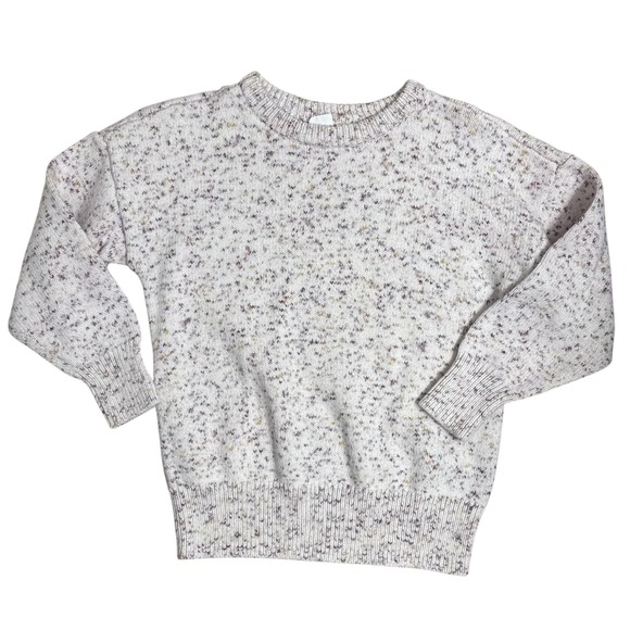 GAP Other - Gap Kids Speckled Knit Sweater‎ Crewneck Long Sleeve Pullover Girls Size S